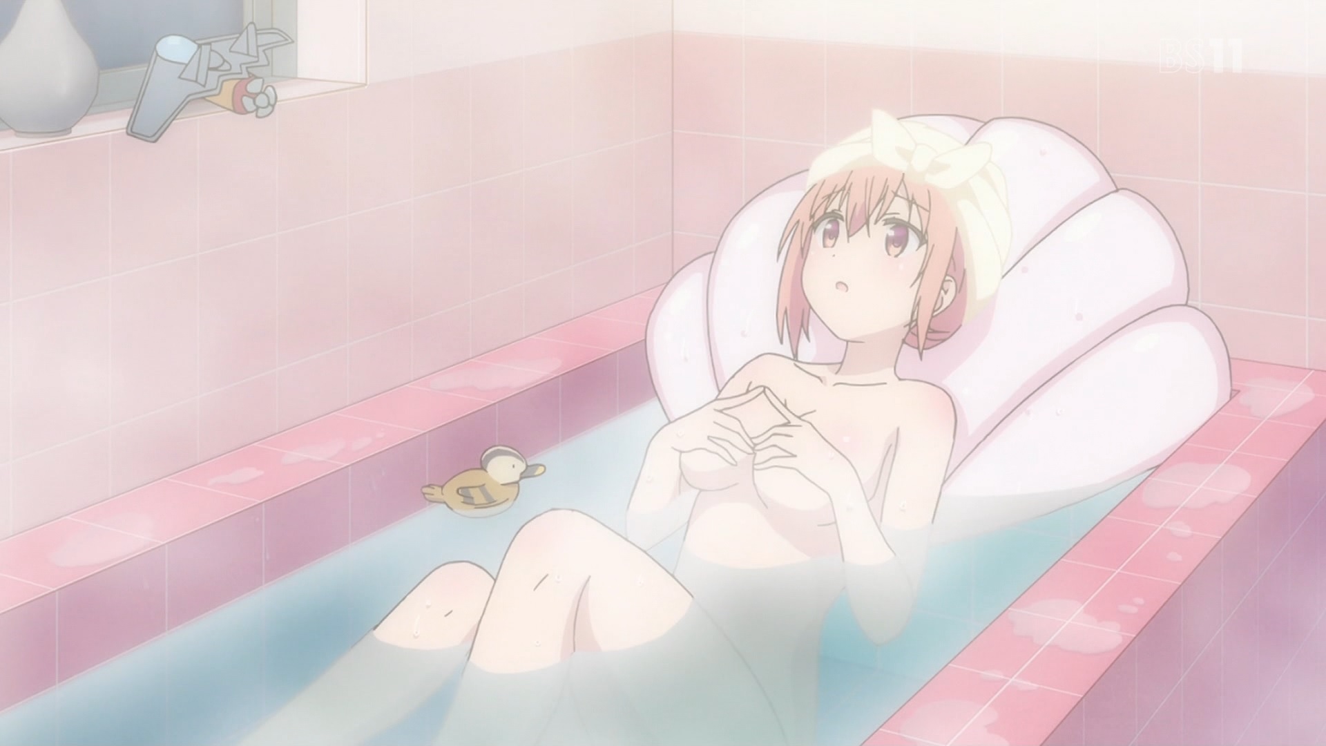 風呂に入る桜木ひな子(ひなこのーと3話画像)